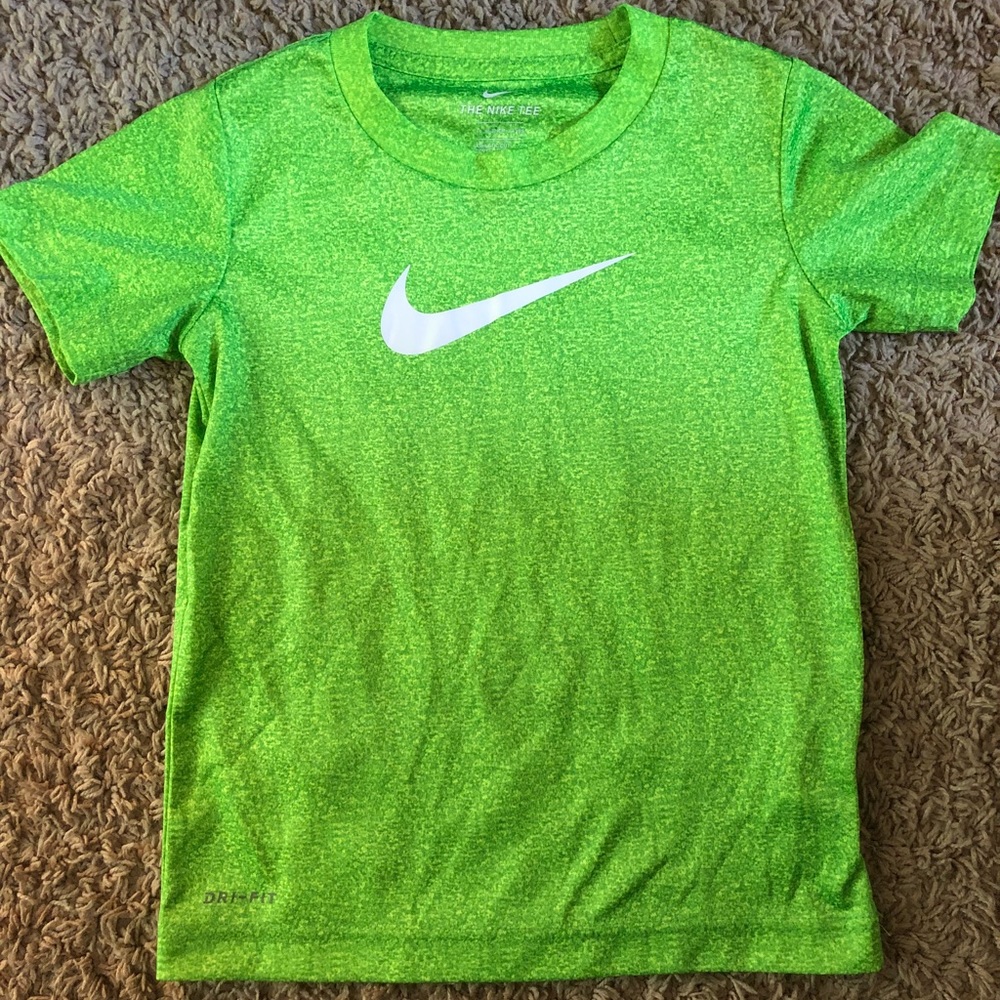Lime green Nike dry fit top